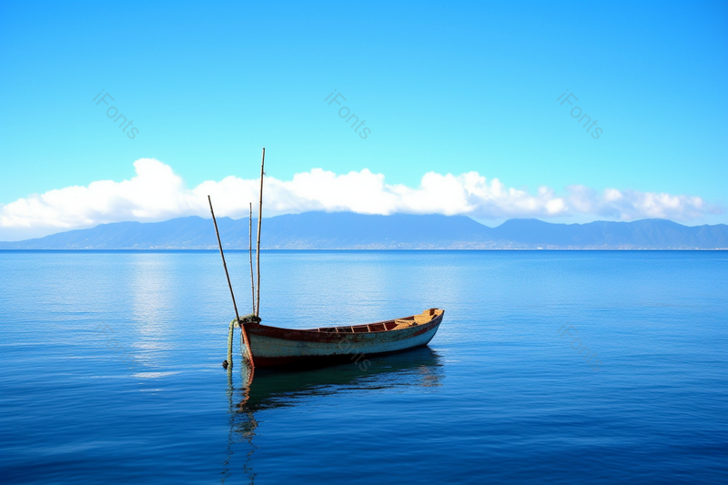 碧蓝色风景云南大理下苍山洱海美景,高清,摄影图,摄影图片,图片大全,摄影图免费下载